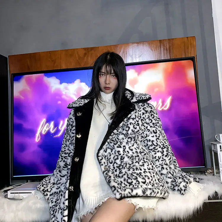 Куртка женская из искусственного меха пальто с хлопковой подкладкой и