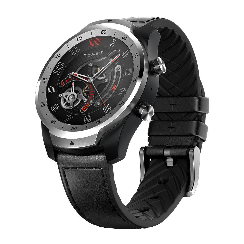 Смарт часы Ticwatch Pro Bluetooth водонепроницаемые с поддержкой NFC платежей и Google