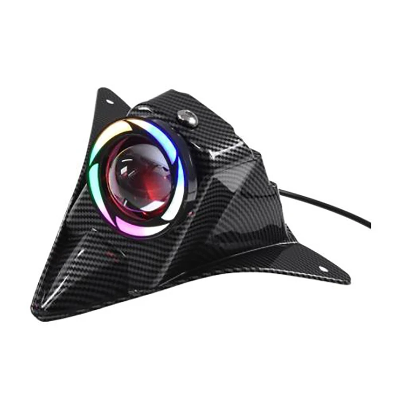 

For Yamaha NVX155 Aerox155 NVX 155 Motorcycle LED Headlight Spotlight Angeleyes Lamp Light Cover Parts