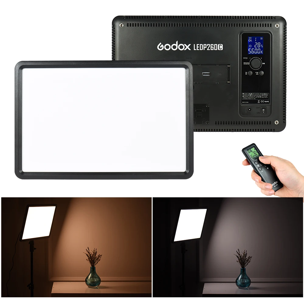GODOX светодиодный P260C ультратонкий 30 Вт Светодиодный светильник для видеосъемки