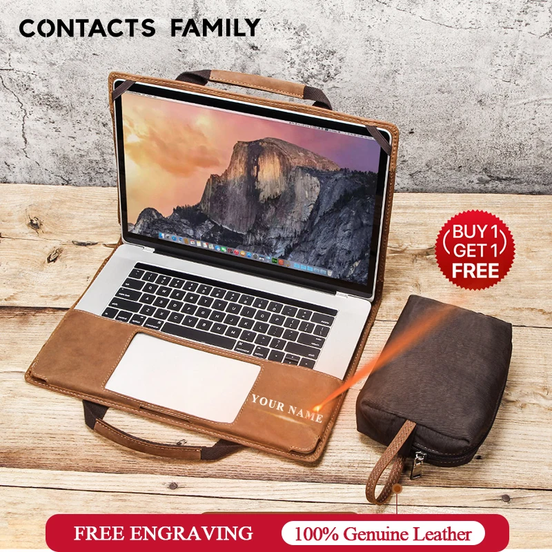 Кожаный чехол Crazy horse для ноутбука Apple Macbook Pro Air 15/15. 3 дюймов съемный ручной