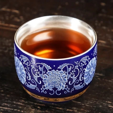 Dehua Керамика эмаль Цвет Чай чашки Аутентичное Стерлинговое - Цена: 3 049,59 руб.