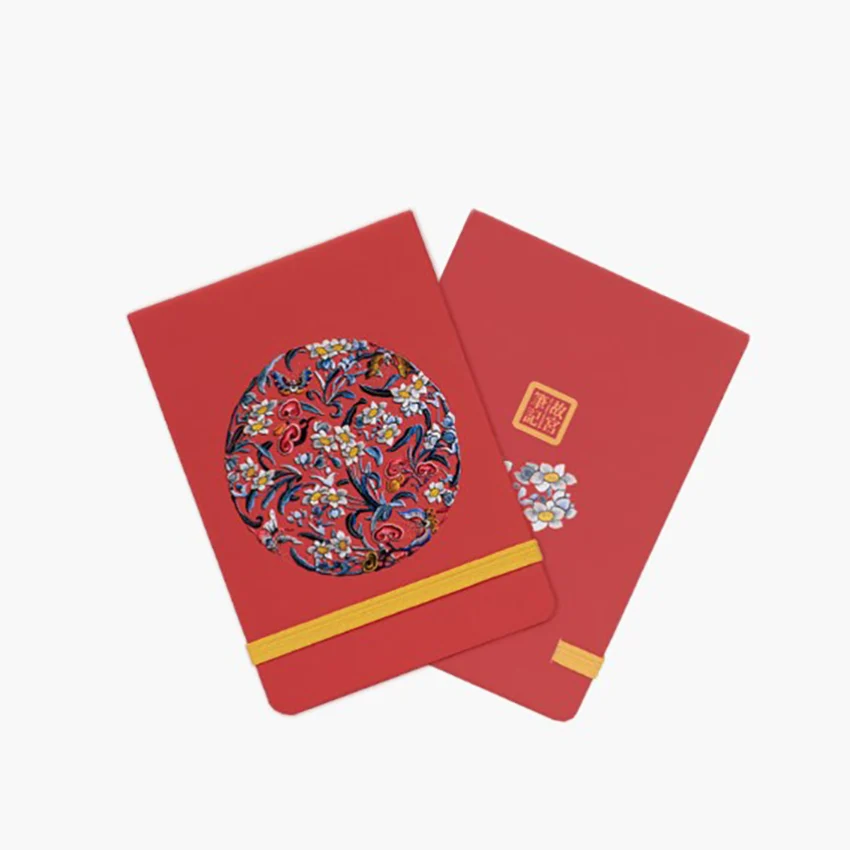 Portable Retro Hardcover Notebook With Elastic Lanyard Printing Colorful Diary Notepad For Office Student Stationery | Канцтовары для