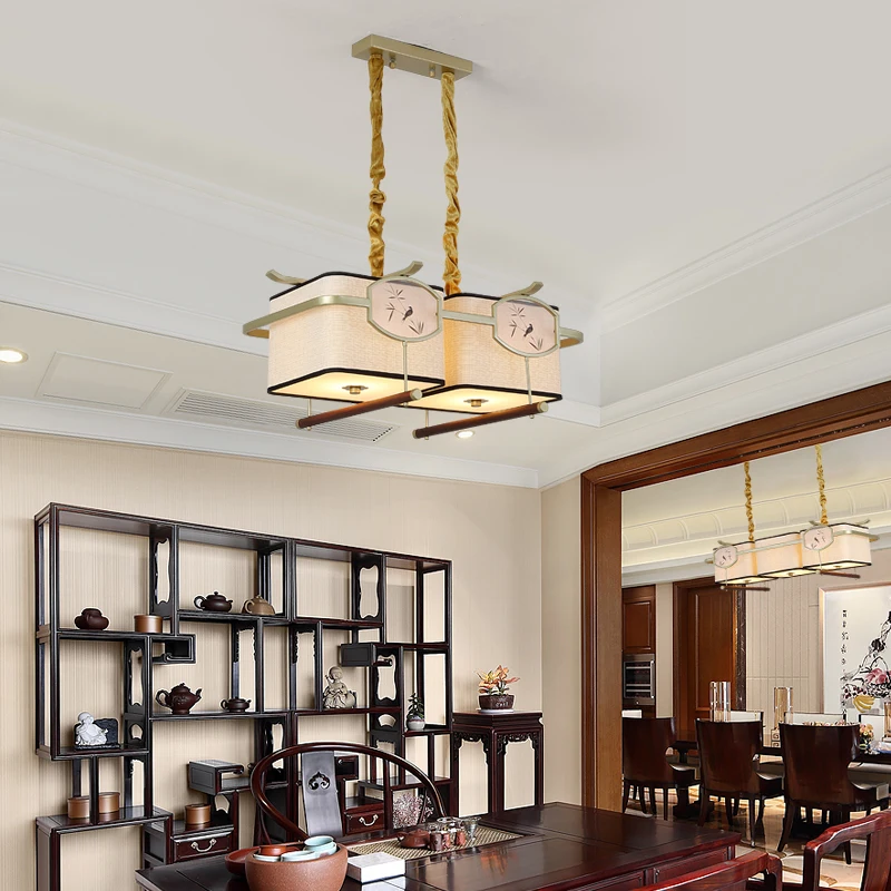 Светодиодный потолочный светильник Современная китайская лампа железный