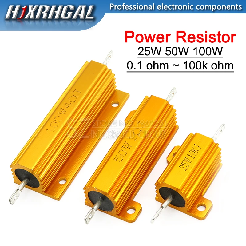 Новинка 25 Вт 50 100 алюминиевый мощный металлический корпус чехол проволочный