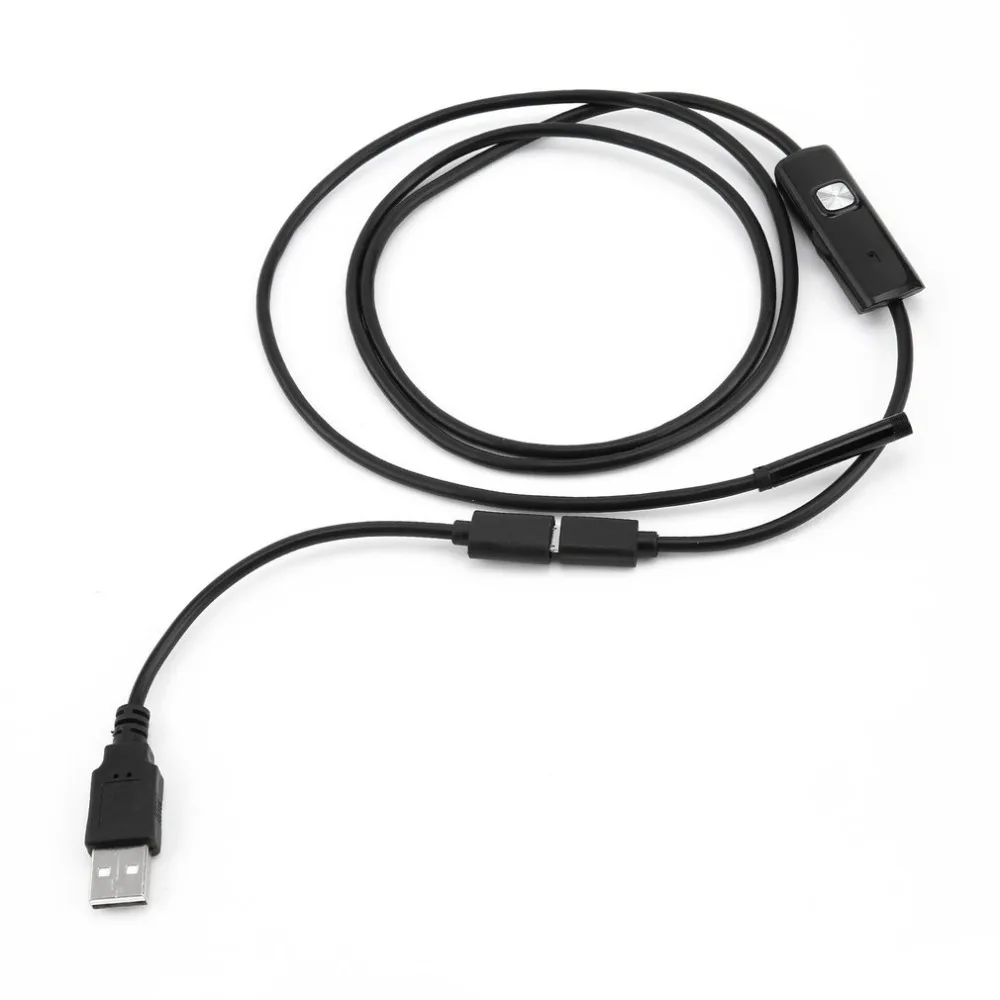 Новый 5 мм эндоскоп Камера HD USB с 6 светодиодный 2 м мягкий кабель