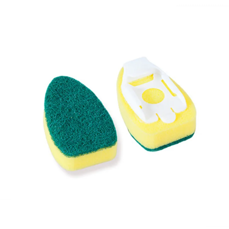 

1PCRefill Liquid,Dish cleaning brush,Kitchen scrubber,Cleaning brush head,Detachable handle sponge,Replacement head,Sponge Brush