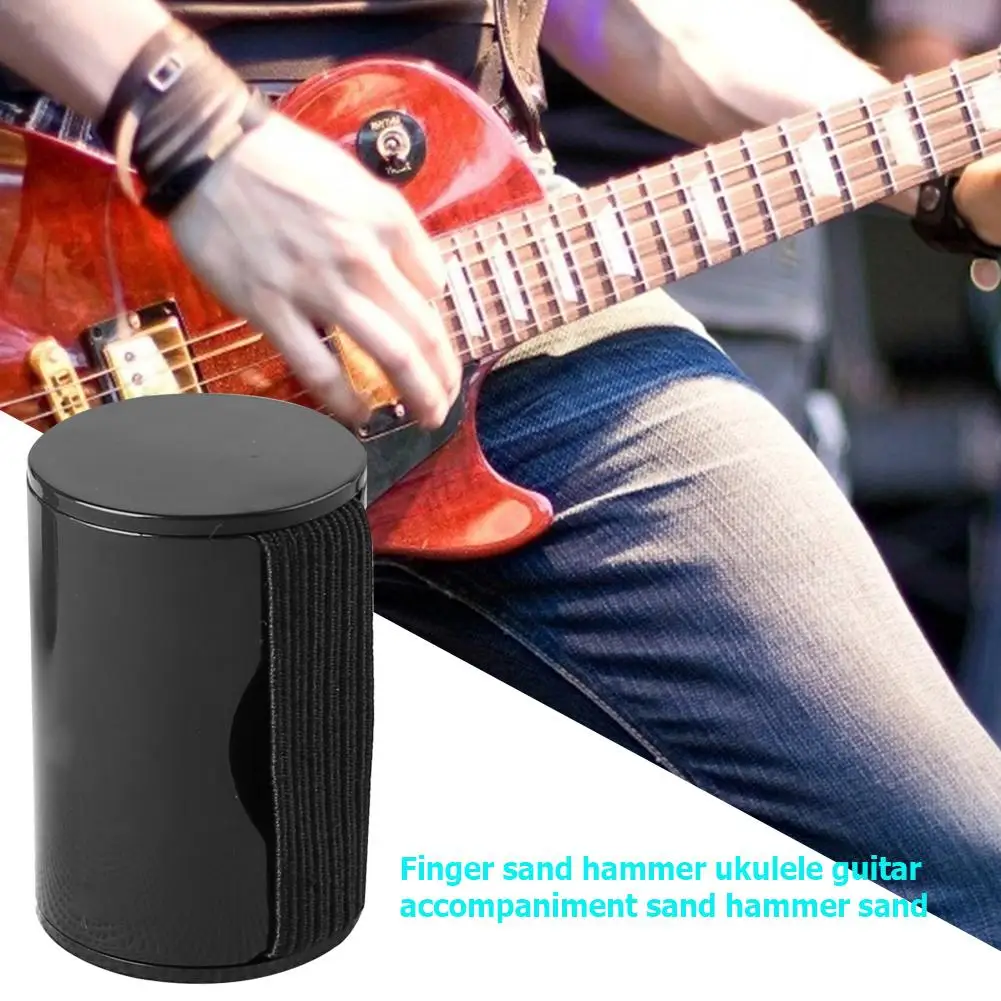 

Mini Portable Guitar Ukulele Sand Shaker Hammer Wear on Finger Maraca Cabasa Rhythm Finger Ring Maraca Instrument Supplies