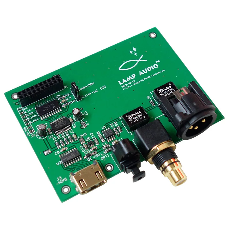 

XMOS Amanero, Италия, цифровой интерфейс USB, I2S/IIS для коаксиального волокна, SPDIF AES, Выходная плата