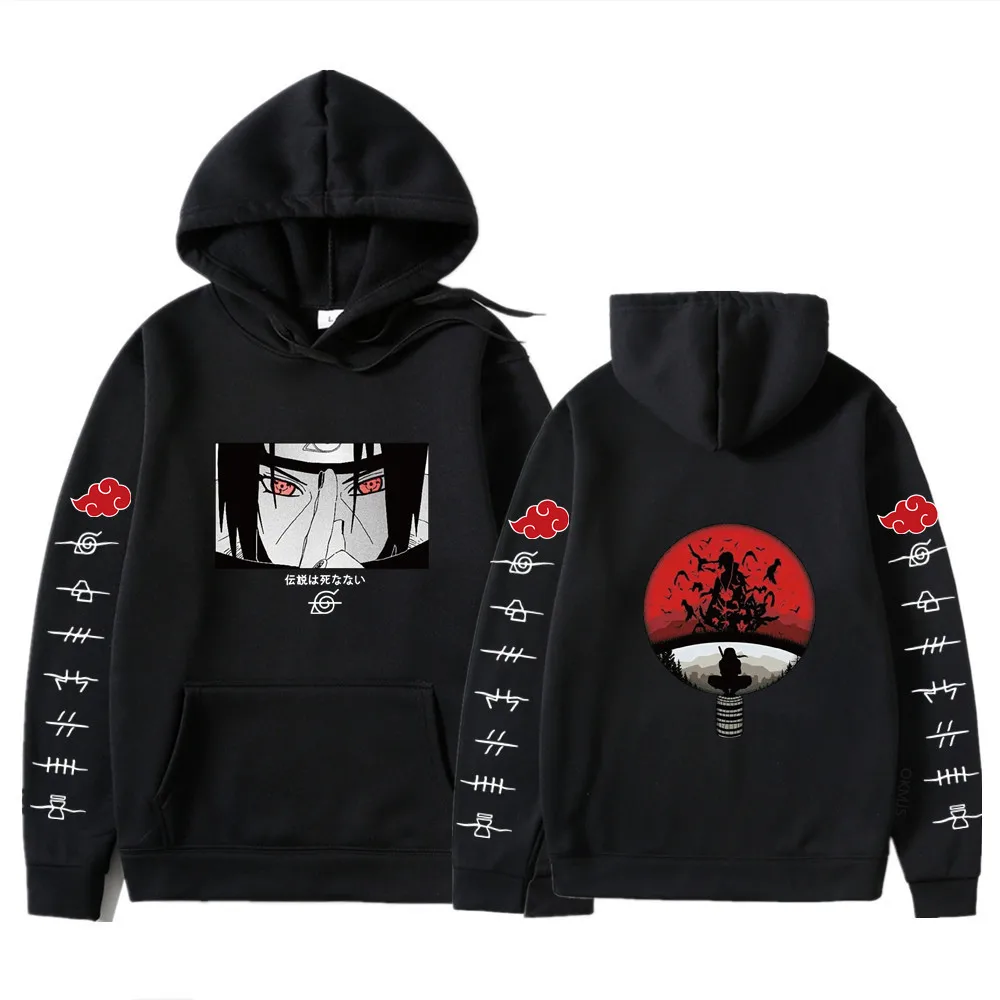 

Itachi Hoodie Anime Japan Sweatshirt Uzumaki Akatsuki Sakura Kakashi Sasuke Hinata Hyuga Harajuku Sweatshirts Man Woman Pullover
