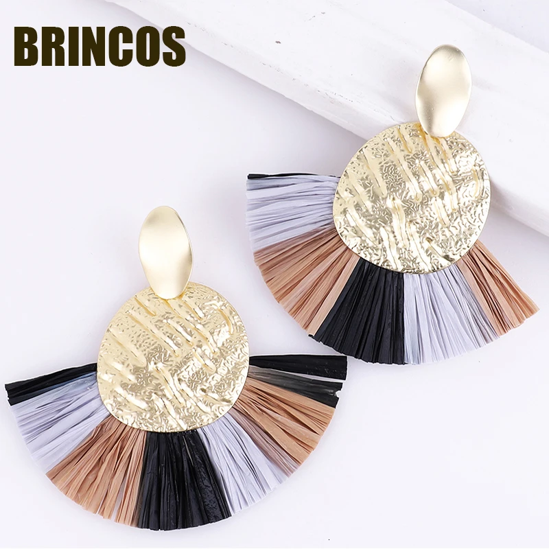 Женские серьги Kpop 2019 с кисточками ювелирные изделия в стиле бохо Корейская