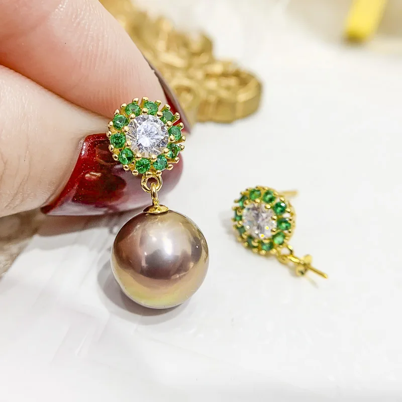 New 2021 Dangle Earrings Settings Women DIY Pearl Earrings Components Jewelry Accessory