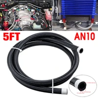 3581020ft an4 an6 an8 an10 fuel hose oil gas cooler hose line pipe tube nylon stainless steel braided inside cpe rubber