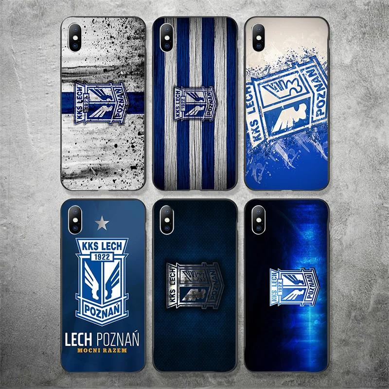 Чехол для телефона FC Lech Poznan чехол iphone DIY черный мягкий ТПУ iPhone 11Pro X XR XS MAX 7 8 7plus 6 6S 5s