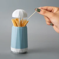 home creative press type automatic toothpick box living room dining room toothpick storage box portable storage tank