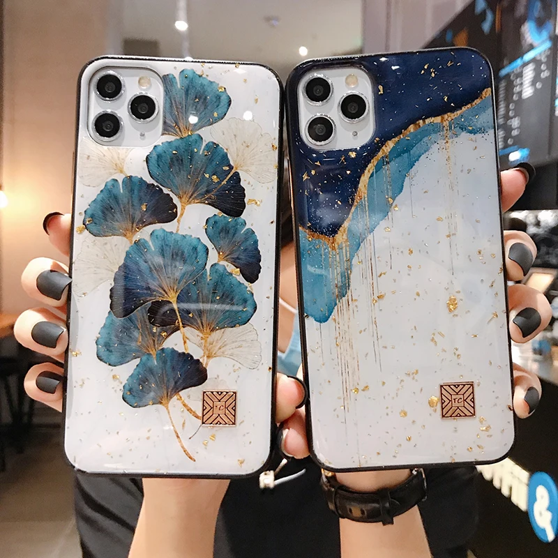Шикарные мраморные золотые фольгированные чехлы для телефонов iPhone 11 Pro Max XR X 8 7 Plus