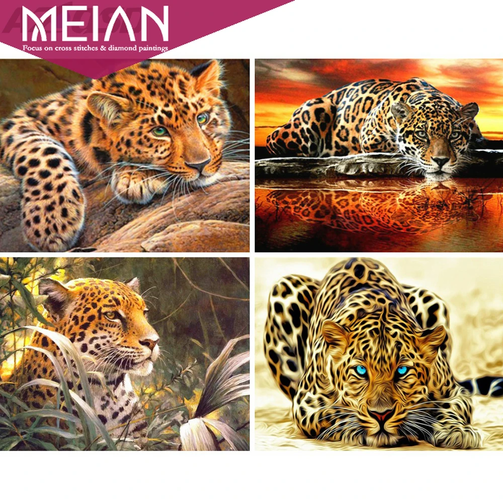 2020 MEIAN Animal 5D DIY Алмазная картина животное полная дрель мозаика Вышивка крестом