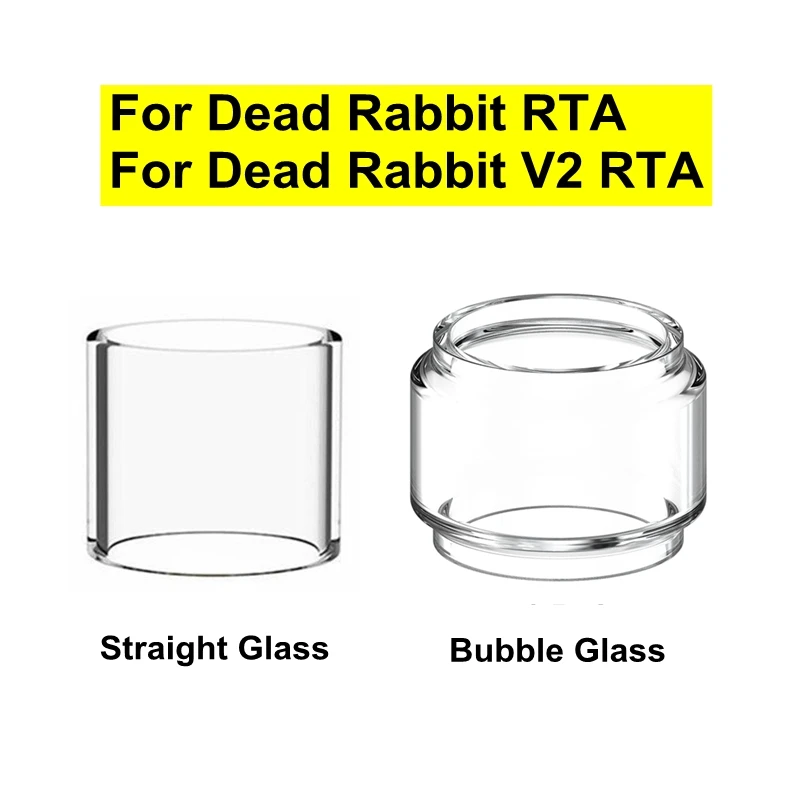 

Hongxingjia Replacement Pyrex Bubble Glass Tube For Dead Rabbit V2 RTA Glass Tank RDA Coil Wire Cotton