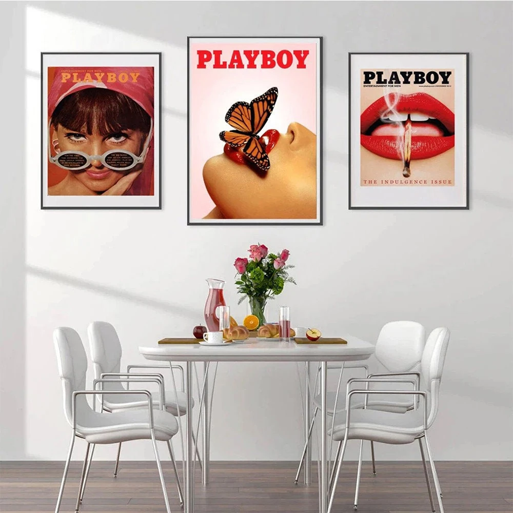 

Fashion Vintage Prints and Posters Retro Gallery Wall Art Canvas Painting Magazine Wall Pictures For Living Room Home Decoration