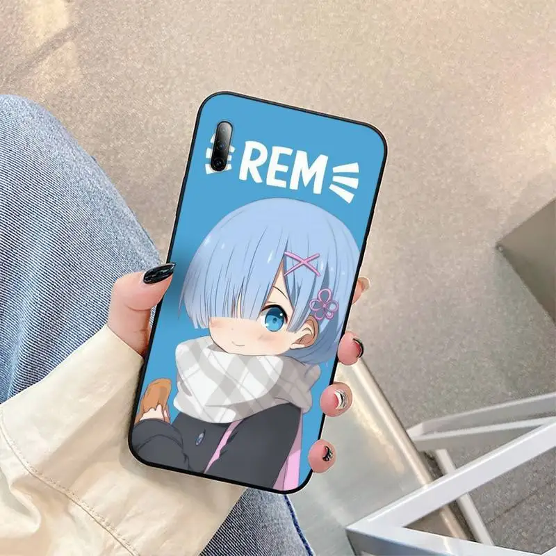 

Anime Rem Re Zero Phone Case For honor 8a 5 7 10i 9 10 20 30 v 7 9 honorview pro Cover Fundas Coque