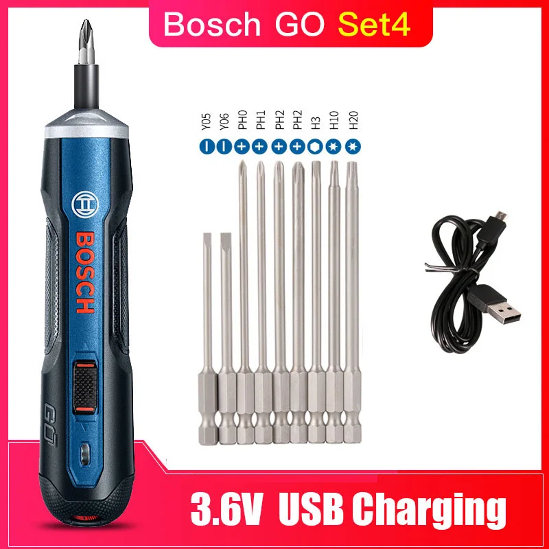 BoschGo-BFYiDa04 Bosch Go перезаряжаемый 3,6 В умный беспроводной шуруповерт мини-электроинструмент, 6 режимов Регулируемый Torques Отвертка наборы инструментов - Цвет: BoschGo-BFYiDa04