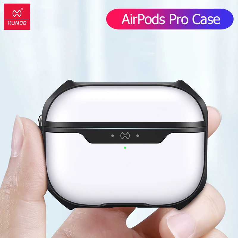 Для AirPods Pro Чехол прозрачный защитный чехол Bluetooth Наушники Подушка безопасности бампер с брелок Крюк для Airpods 3 крышка
