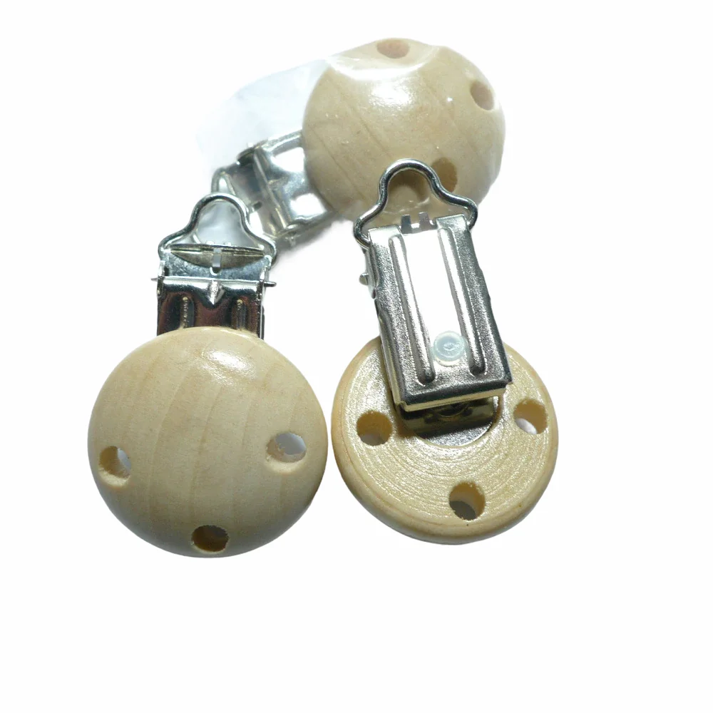 25 шт. зажимы для соски из нержавеющей стали|baby pacifier clip|pacifier clipswood baby clips |