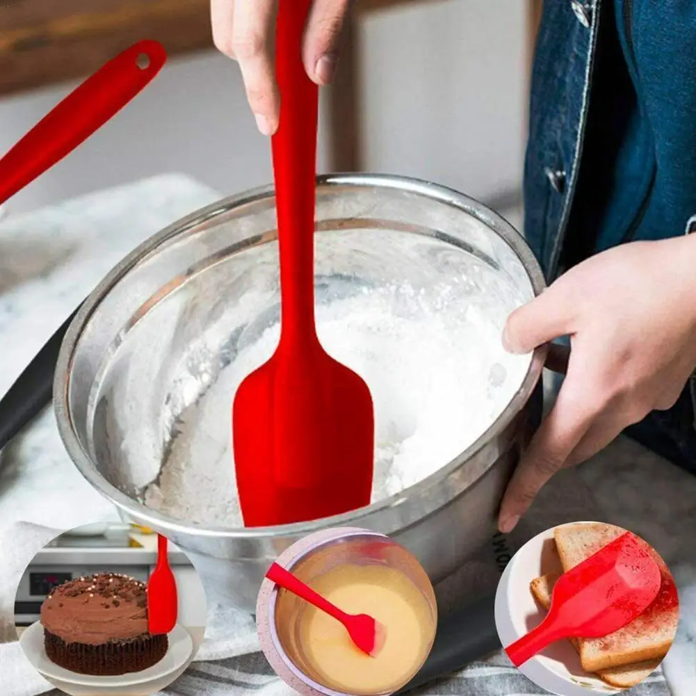 

6pcs Cream Spatula Silicone Cooking Kitchen Utensils Set Non-Stick Cookware Tool Baking Spatula N2Q7