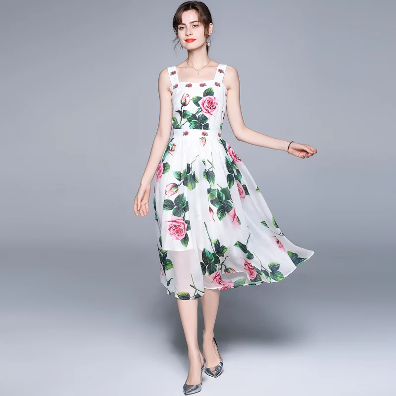 

WTIANYUW Women Summer Elegant Floral Dress Festa Female High Quality White Wedding Party Robe Femme Designer Casual Vestidos