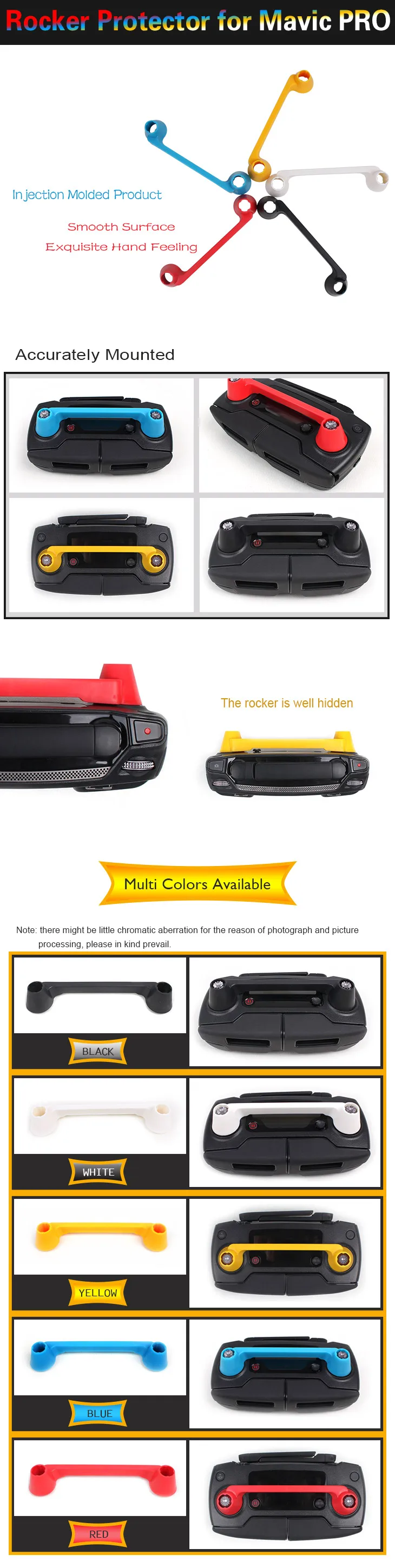 1 шт. для DJI Mavic Pro контроллер передатчик с ручным управлением подключенный рокер фиксатор джойстик протектор для DJI SPARK& Mavic Pro Дрон