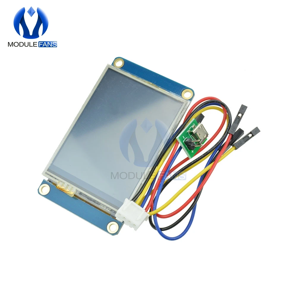 Английский Nextion 2," TFT 320x240 320x240 320*240 резистивный сенсорный экран USART UART HMI Серийный ЖК-дисплей модуля