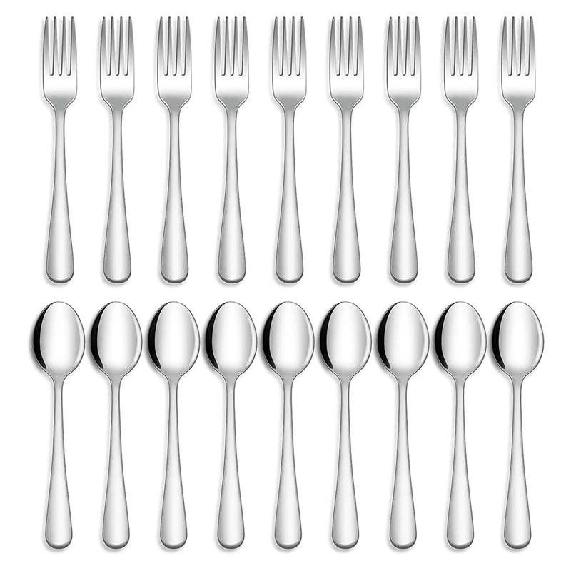 

24Pcs Forks and Spoons Silverware Set, Stainless Steel Flatware Cutlery Set for Home, Kitchen and Restaurant