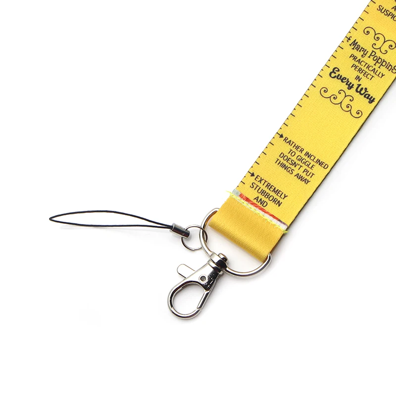 Желтый ремешок для ключей CA120 удостоверения личности держатель мобильного