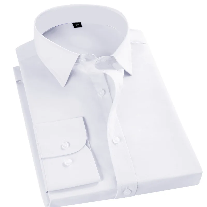 

Four seasons men's shirt long sleeve white shirt men's business entertainment men's short sleeve non elastic non iron