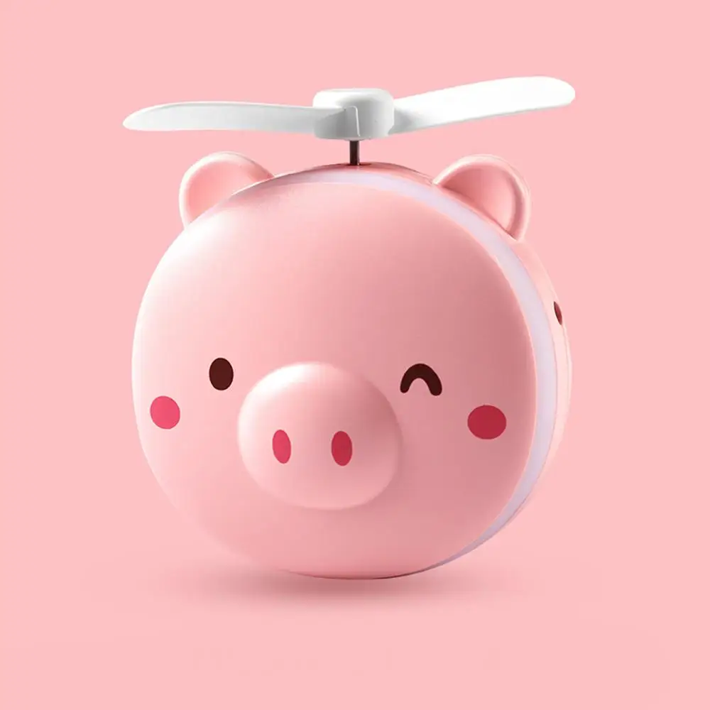 Новый мини мультфильм свинья макияж Mirro USB Перезаряжаемый светодиодный
