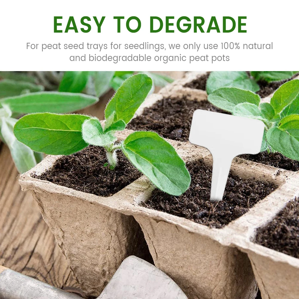 10 шт. сетки пластин Behogar биоразлагаемые семян стартер кокосовый торф горшки