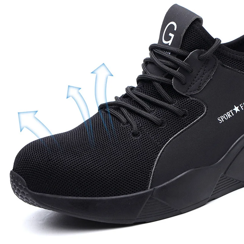 Мужские защитные ботинки со стальным носком камуфляжные дышащие уличные