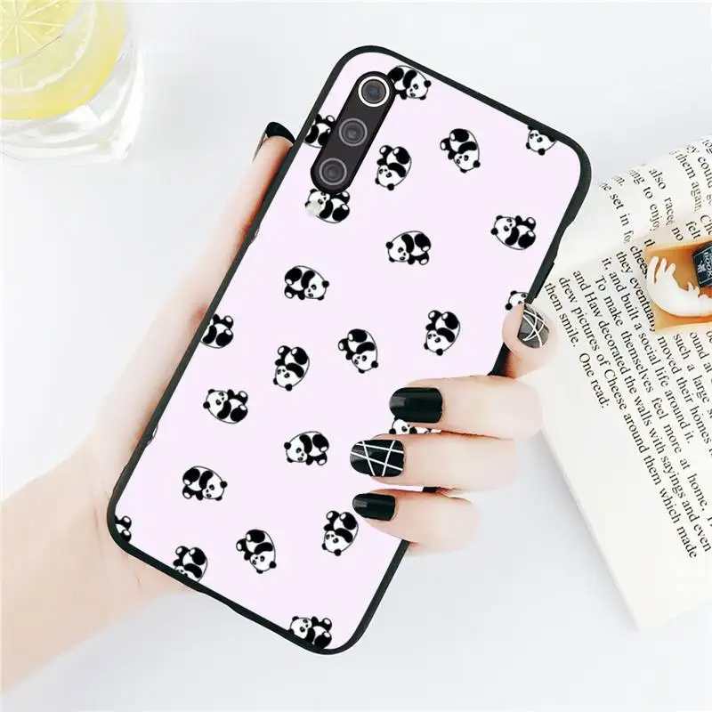 

panda cute cartoon animal Phone Case For Xiaomi Redmi note 7 8 9 t k30 max3 9 s 10 pro lite Luxury brand shell funda coque