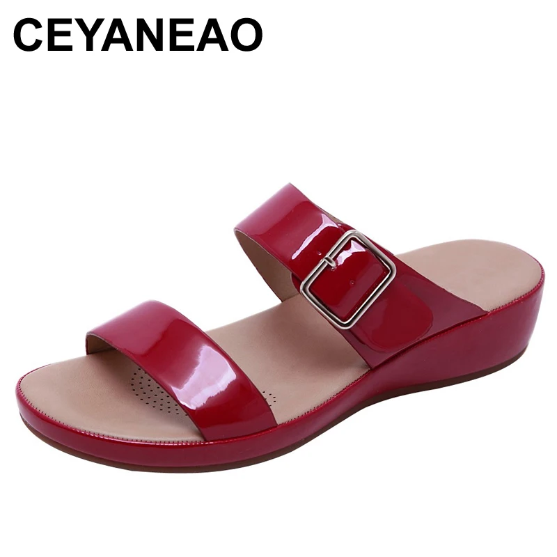 CEYANEAOWomen удобные ортопедические шлепанцы с бантом и подставкой летняя