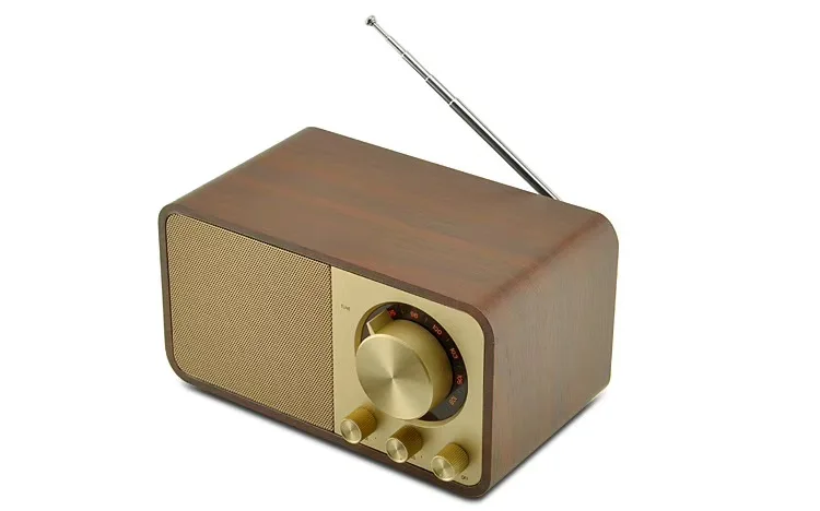 Ретро портативный Bluetooth динамик деревянный корпус разъема в карты fm-радио с антенной Беспроводной плеер аудио сабвуфер Caixa De Som F4075
