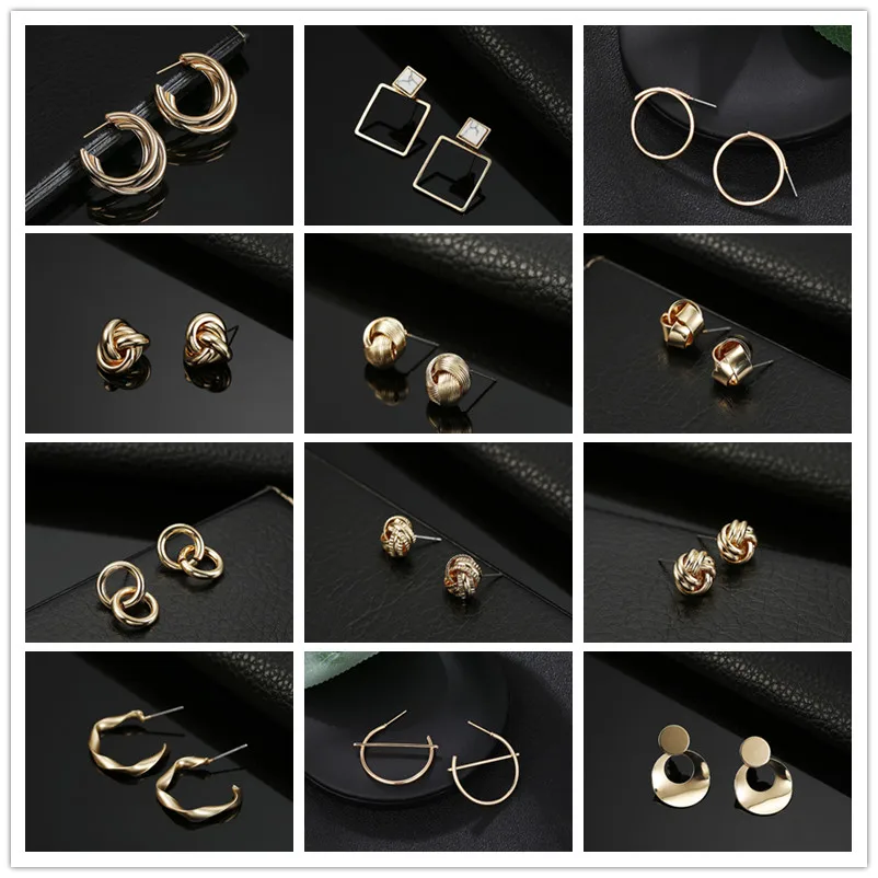 2019 Новое поступление оптовая продажа серьги минималистичное ювелирное изделие
