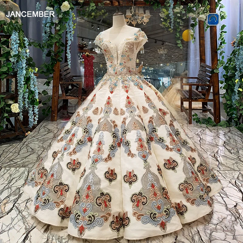 LS7878 цветное вечернее платье до пола с круглым вырезом рукавами-крылышками в