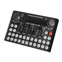audio mixerbluetooth dj mixer boardvoice changer external live sound card with 18 sound effects for computer iphone
