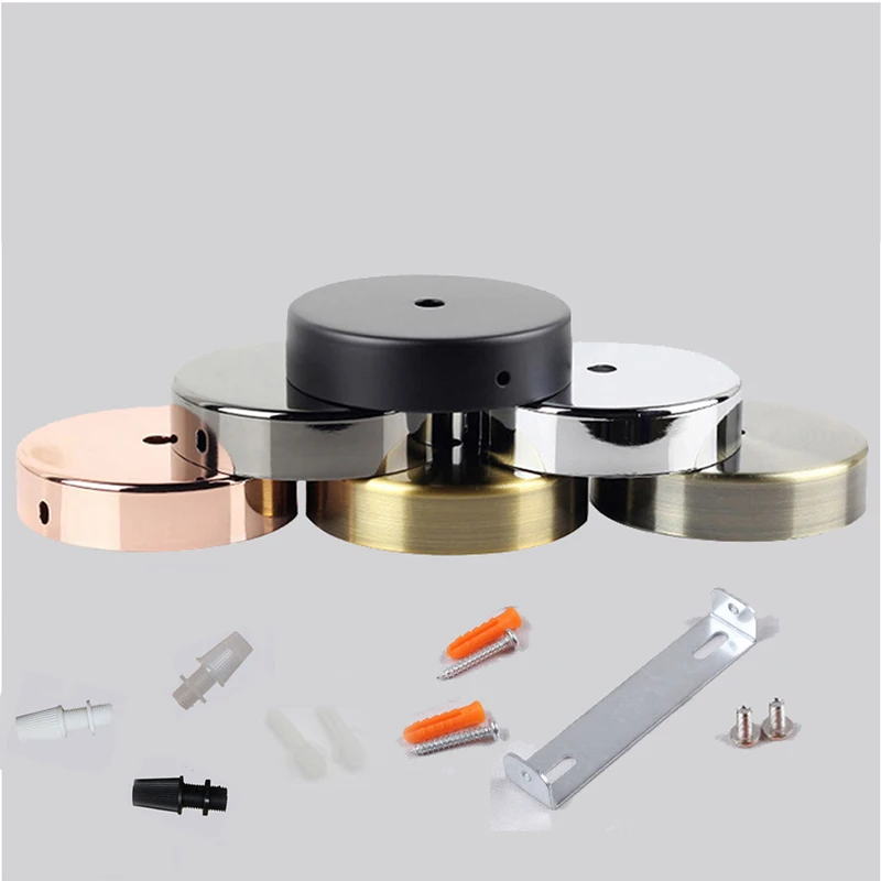 Черно-белая Серебристая бронзовая Потолочная пластина настенное бра крепление