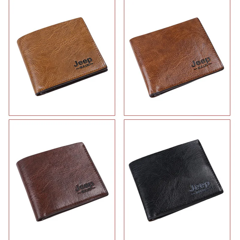

Hot Luxury Brand Design Short Men Wallet Business Leather Wallets Male Fashion Credit Card Holder Slim Purse Man Small Money Bag