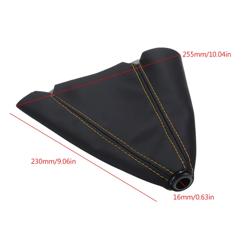 

16mm Universal PU Leather Car Gear Shift Collars Carbon Fiber Auto Car Manual Stick Shifter Knob Gear Shift Boot Cover Gaiter