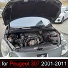 Демпфер для Peugeot 307, 2001-2011, 1 шт., передний капот, изменение газовой стойки, амортизатор шток амортизатора, поддержка рычага, подъемник, автомобильные аксессуары