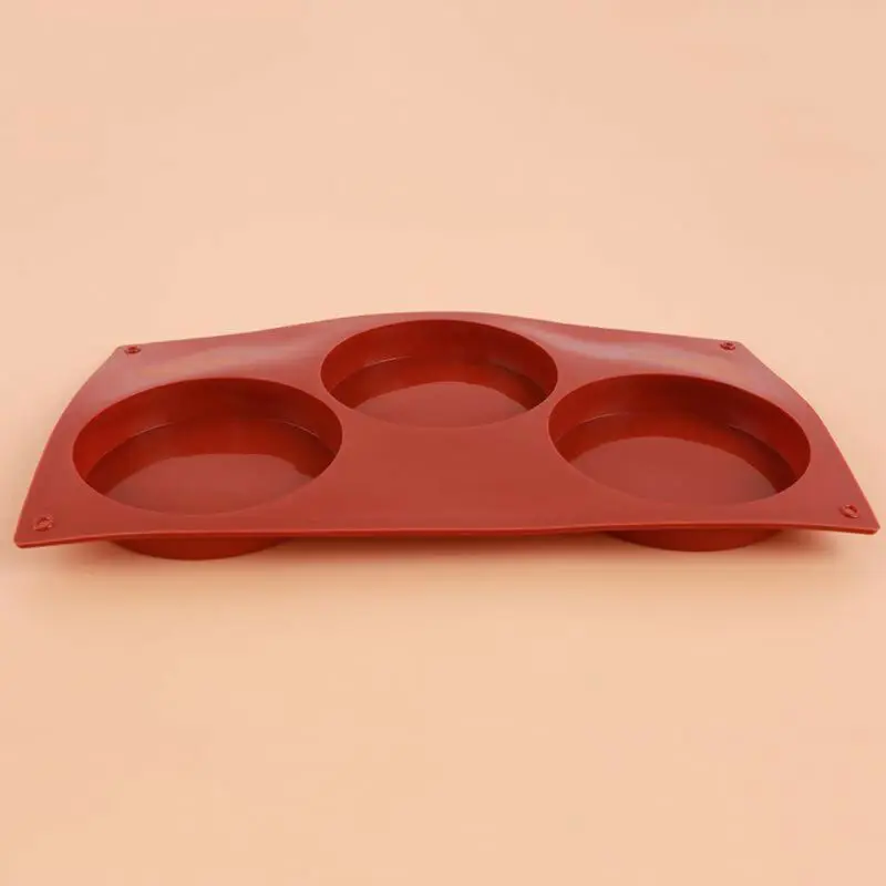 2020 горячий стиль 3-Полость силиконовая форма диск формы для выпечки торта пирог