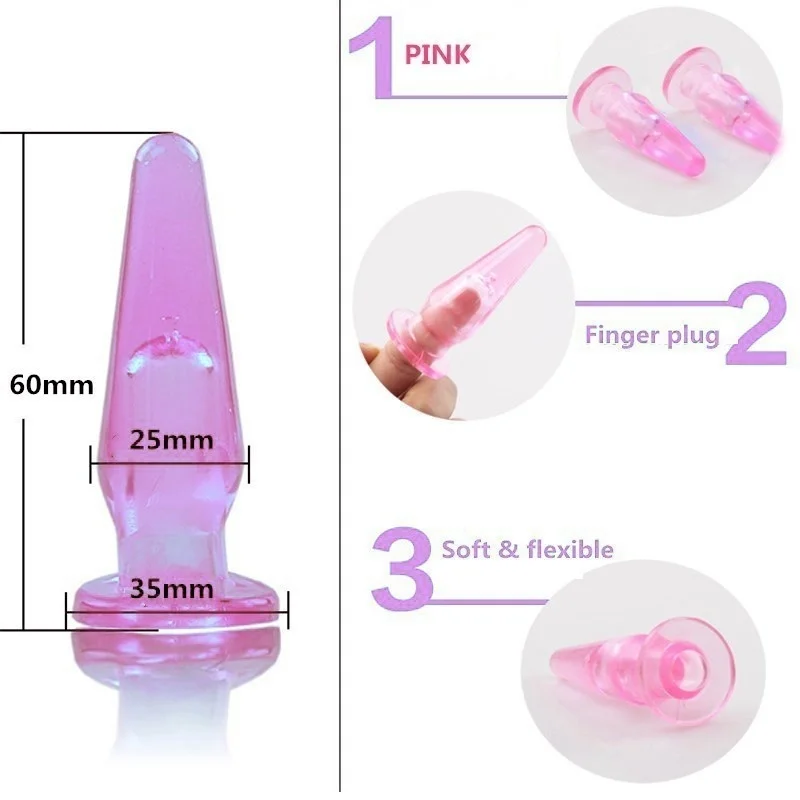 Вибратор для точки G Анальная пробка секс-игрушки мужчин силиконовая анальный