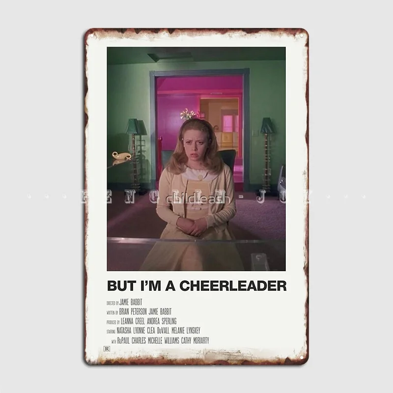 Плакат с надписью I'm A Cheerleader металлический постер изображением таблички